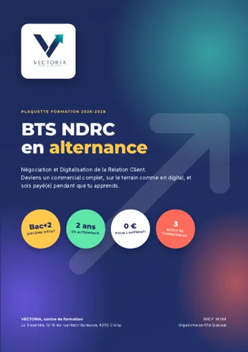 Couverture de la plaquette BTS NDRC Vectoria